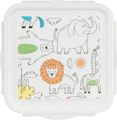 Image de Boîte à lunch Safta Zoo Beige 13 x 7.5 x 13 cm