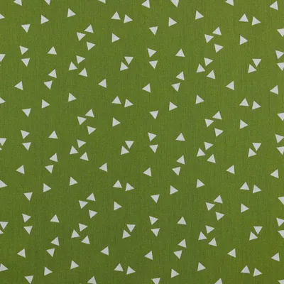 0,5m Baumwollstoff BeHappy Triangel Oekotex Meterware pistaziengrün