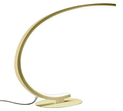 Obrázek produktu pro Moderní stolní lampa Iole Brushed Gold Aluminium and Silicone Led 1 Light