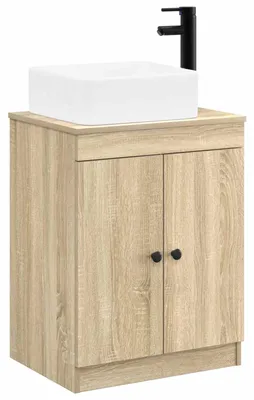 Immagine prodotto di vidaXL Set di mobili da bagno in legno effetto Sonoma