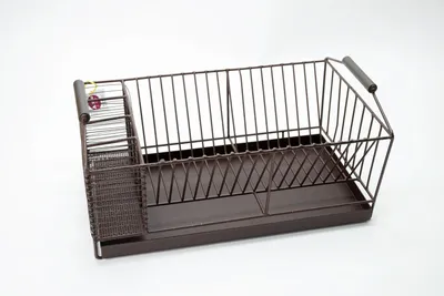 Produktbild von Küchenregal Abtropfgestell / Tellerhalter mit Besteckhalter