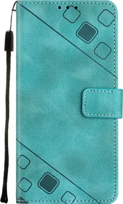 Produktbild von Hülle für Samsung Galaxy S25 Ultra Prägung Flip Leder Brieftasche Schutzhülle mit Ständer Grün