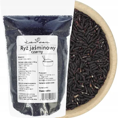 Produktbild von Schwarzer Jasminreis Langkorn Natur 1 kg | Aromatischer Reis