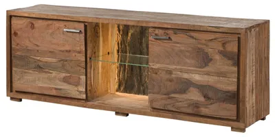 Immagine prodotto di MASSIVMOEBEL24 | BARK #111 Mobile Tv in legno di acacia laccato / natur 175x40x63