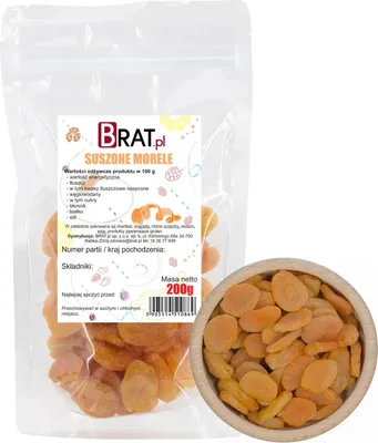 Obrázok produktu pre Sušené marhule 200g