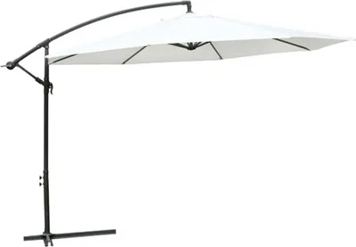 Image de vidaXL Parasol suspendu blanc