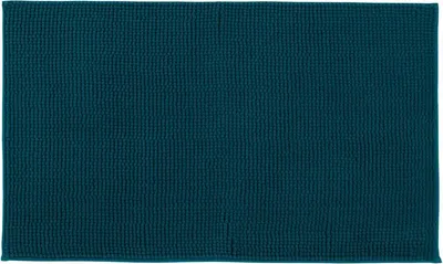 Produktbild von GÖZZE Chenille Badteppich superweicher saugfähiger rutschfester Mikrofaser-Badvorleger Petrol 50 x 70 cm