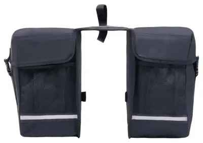 Produktbild von Fahrradtasche doppelt - Gepäckträgertasche - Wasserdicht 35 L - Hinterradtasche - Packtasche - Armeegrün