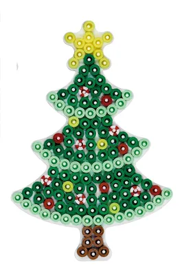 Obrázek produktu pro Hama Beads Pegboard - christmas tree, Zelená, 137 kusů
