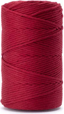 Produktbild von Makramee-Baumwollkordel Makrameegarn Bastelgarn-Bastelseil Baumwoll 3mm/100M rot