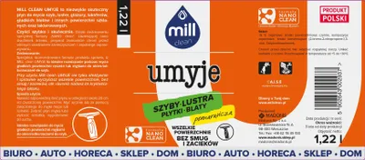 Obrázek produktu pro Čistič skla, zrcadel a dlaždic Mill 1,22 l