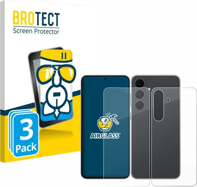 Produktbild von 3x BROTECT Schutzglas für Samsung Galaxy S25 FE (Display+Rückseite) Schutzfolie Panzer Folie Glas Display Schutz klar