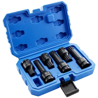 Productafbeelding van ® 6-delige Dopsleutelset M14 M16 M18 met Polyteeth voor Slagmoersleutel