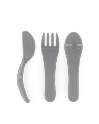 Produktbild von Twistshake Learn Cutlery 6+m (6 Farben) Pastel Grey