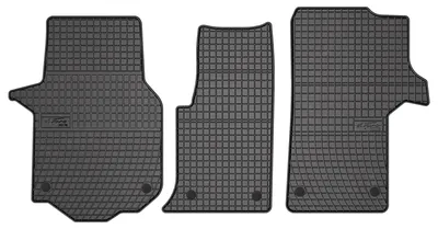 Productafbeelding van Rubberen voormatten voor Mercedes Crafter II vanaf 2016 – 2-delig, zwart, op maat – Wielganizator SolidPRO