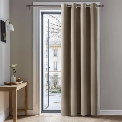 Image de Rideau occultant Deconovo, protection UV, rideau thermique, couleur taupe