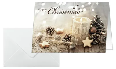 Obrázek produktu pro SIGEL DS98 25 SIGEL Weihnachtskarten Christmas Candle DIN A6