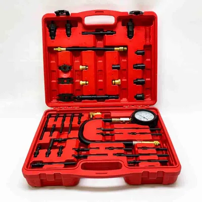 Image de Kit testeur de compression DAYUAN Testeur de pression de compression Kit manomètre de pression de cylindre pour moteurs essence et diesel 0-40 Bar 600 PSI