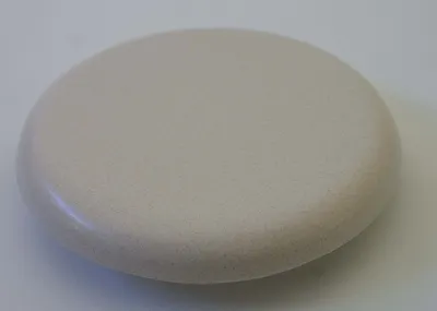 Productafbeelding van Reinigingskachel, vanillegeel. Ronde reinigingsdeksel voor kachel, diameter 15 cm