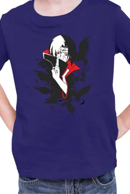 Produktbild von Kinder T-Shirt Naruto Itachi Crows, 3-4 Jahr - 104 / Dunkelblau