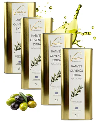 Produktbild von Vassilina Griechisches Natives Olivenöl Extra 4x5 L · Kaltextraktion · Aus traditionellem Familienbetrieb