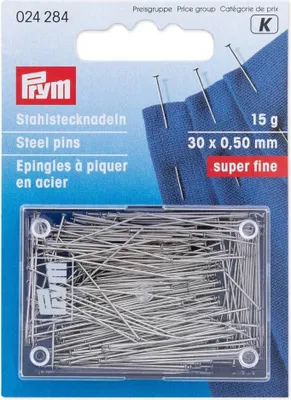 Zdjęcie produktu dla Prym 024284, Szpilka prosta, Stal nierdzewna, 5 szt., Srebrny, Kula, 30 mm