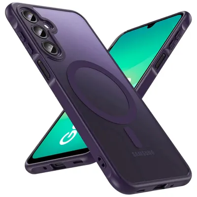 Immagine prodotto di Custodia magnetica per Samsung Galaxy A27 5G, custodia Magsafe, resistente agli urti, telaio in TPU, potente anello magnetico, viola