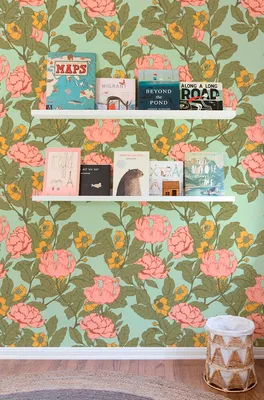 Produktbild von Coloray Fototapete 104x70 cm Latextapete Magicstick - Rosen Vintage noch lebhaft retro floral