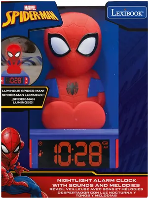 Image de Réveil avec Veilleuse SpiderMan 3D