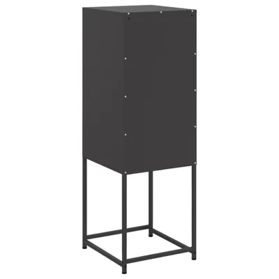 Produktbild von Highboard Schwarz 36x39x107 cm Stahl