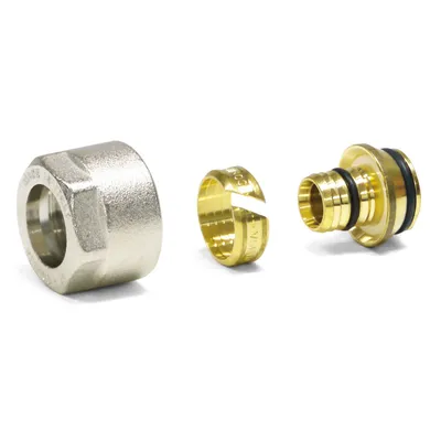 Obrázek produktu pro Tvarovka Pipetec Eurocone s 3/4" maticí pro vícevrstvé hliníkové trubky a trubky PE-RT 16 x 2 mm : 16 x 2 mm - 3/4 palce Velikost: 16 x 2 mm - 3/4 palce