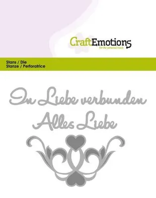 Produktbild von CraftEmotions Stanzschablone - Text Deutsch - Alles Liebe