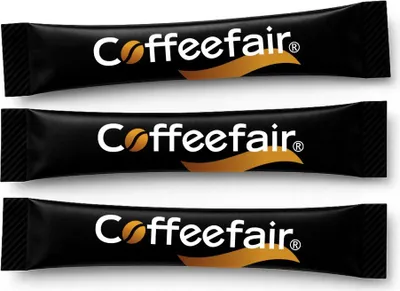 Produktbild von Coffeefair Zuckersticks Schwarz 1000 x 3,6g Zucker, weißer Portionszucker