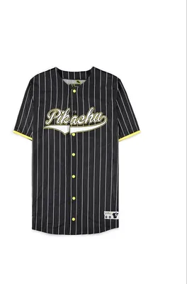 Produktbild von Difuzed - Baseball Jersey - The Pokémon Pikachu (schwarz) Shirt T-Shirt Trikot XL