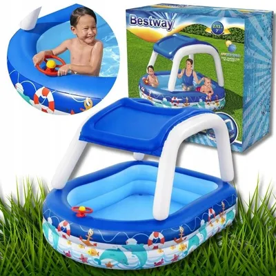 Produktbild von Bestway Aufblasbarer Pool "Morski Kapitan" mit Sonnendach