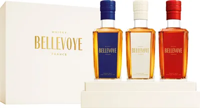 Obrázek produktu pro Les Bienheureux Bellevoye Trio 3x0,2 l Whisky z Francie Whisky z Francie NV Whisky (1 x 0,6 l)