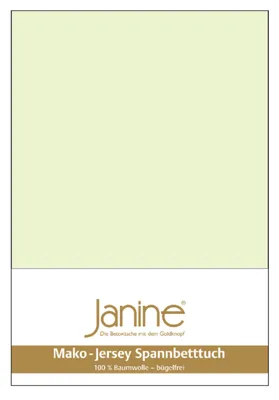 Produktbild von Janine JERSEY Spannbetttuch. 150 X 200 limone