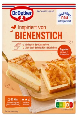 Produktbild von Dr. Oetker Inspiriert von Bienenstich Backmischung Packung 250g