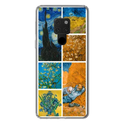 Produktbild von MuchoWow® Handyhülle Schutzhülle Hülle für Huawei P40 Lite Van Gogh - Collage - Alte Meister Silikon Softcase Handy Hülle - Handy