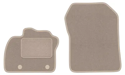 Imagen del producto de Alfombrillas delanteras de moqueta para Renault Zoe desde 2013 (hatchback) – 2 piezas, beige, a medida – Wielganizator LUX