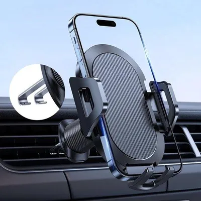 Produktbild von Famanu Telefonhalter Auto Lüftungsgitter mit doppeltem Stahlhaken - extra stabil