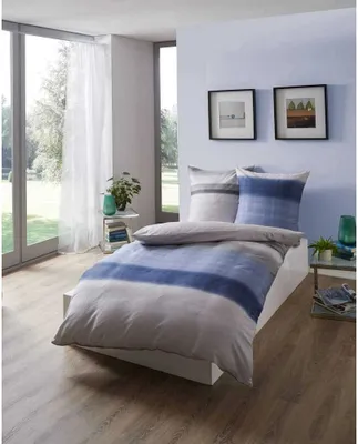 Produktbild von Kaeppel Satin Bettwäsche 155x220 cm + 80x80 cm Taube Bettbezug