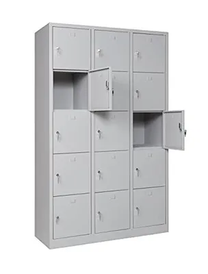 Produktbild von Schließfachschrank grau 15-türig