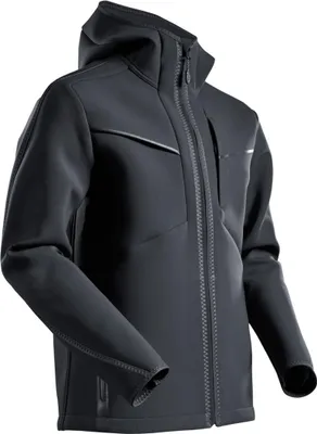 Produktbild von MASCOT 22086-662-09-L, Jacke, Mann, Schwarz, L, 104 cm, Elasthan, Polyamid, Polyester