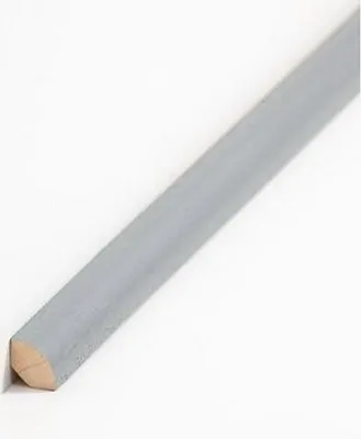 Produktbild von Viertelstableiste Fußleiste 12 x 12 x 2000 mm Grau zum Kleben, Schrauben & Nageln Massivholz Sockelleiste by PROVISTON 2 Meter | 1 Stück