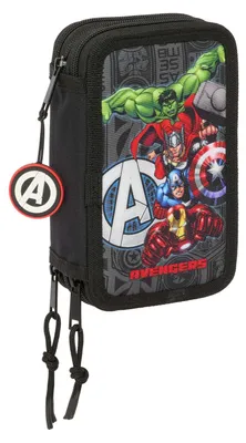 Obrázok produktu pre Peračník s príslušenstvom The Avengers Vendetta Black 12,5 x 19,5 x 5,5 cm 37 kusov