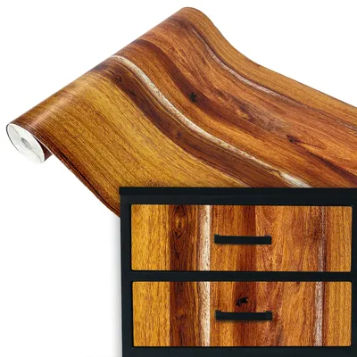 Produktbild von Klebefolie Möbel 67x100 cm - Akazienholz - Möbelfolie selbstklebend in Holzoptik - Folie für Möbel zur einfachen Renovierung von Türen, Tischen und Regalen - Klebefolie dekorativ und abwaschbar
