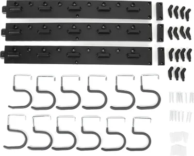 Produktbild von Heavy Duty Garage Tool Organizer Wandhalterung Einstellbares Aufbewahrungssystem Hakenhalter Rack 48 Zoll