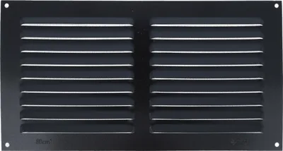 Produktbild von Aluminium Insektenschutzgitter Schwarz Lüftungsgitter Moskitonetz Be- Entlüftungsgitter 150x300mm