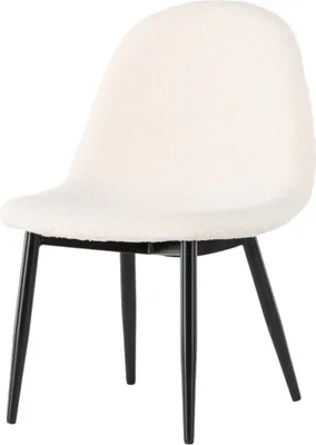 Produktbild von FURNLUX Ottomane Polar Weiss Und Schwarz 43cm / Hauptfarbe: Weiß / Abmessungen: 43 x 42 x 62 cm